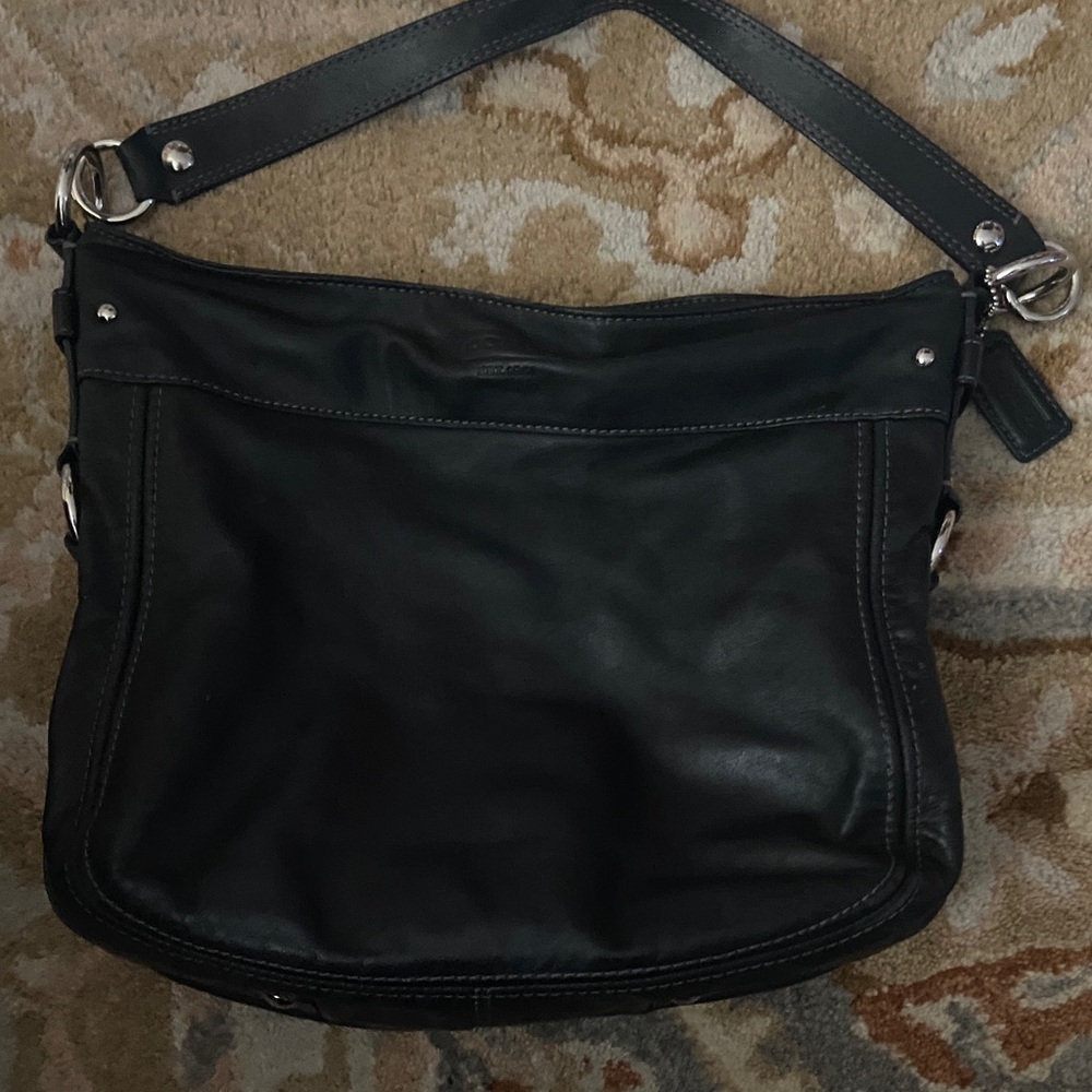 COACH Black Leather Women's Bag
